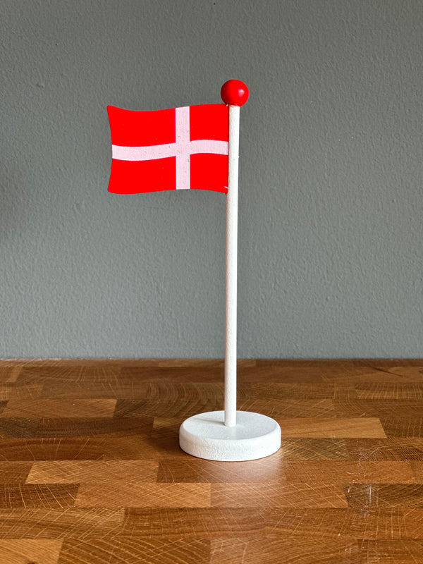 🇩🇰 Kleine dänische Geburtstags Holz Flagge