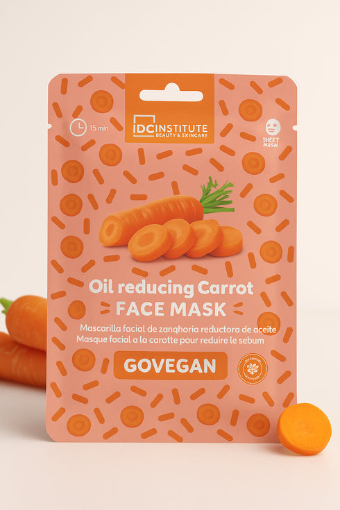 🥕 IDC Institute – Oil Reducing Karrotten Gesichts Maske ölige bis Mischhaut