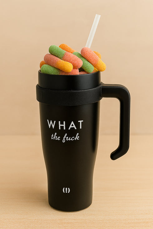 Füllbehälter Edelstahl Gefüllter Edelstahlbecher – 400 g skandinavische Süßigkeiten