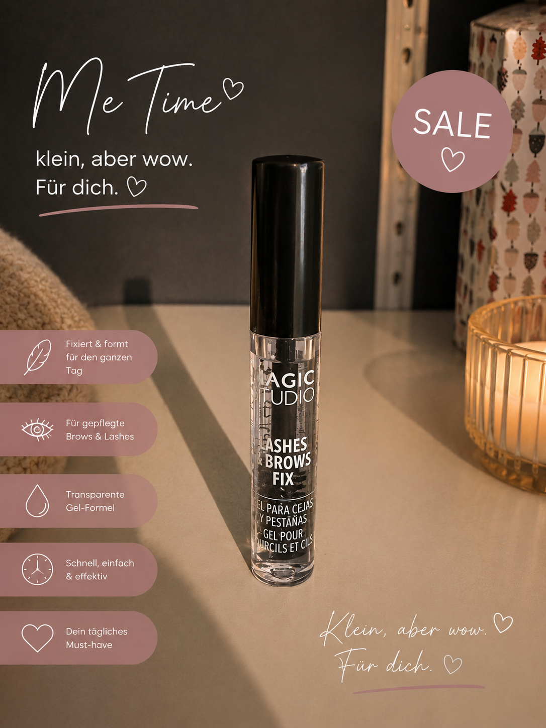 ✨ Magic Studio Lashes & Brows Fix – Transparentes Fixiergel