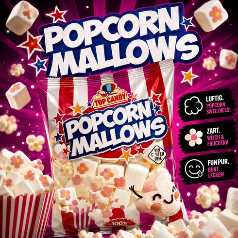 Top Candy Popcorn Mallows 90 g 🍿☁️