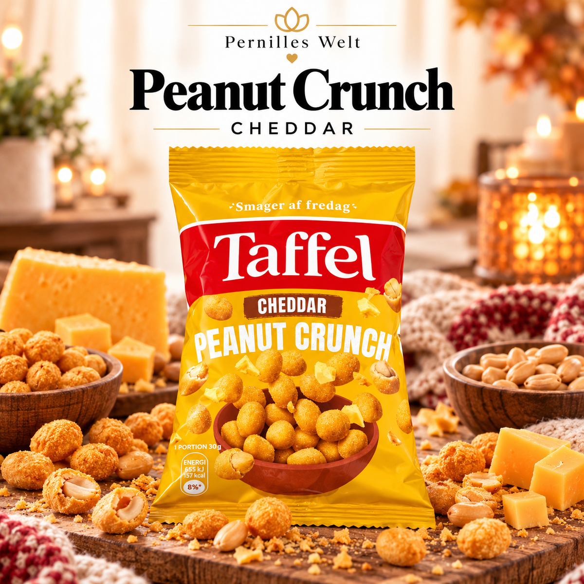 Taffel Peanut Crunch Cheddar 🧀🥜