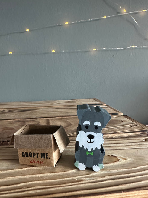 Radiergummi Hund im Karton grau