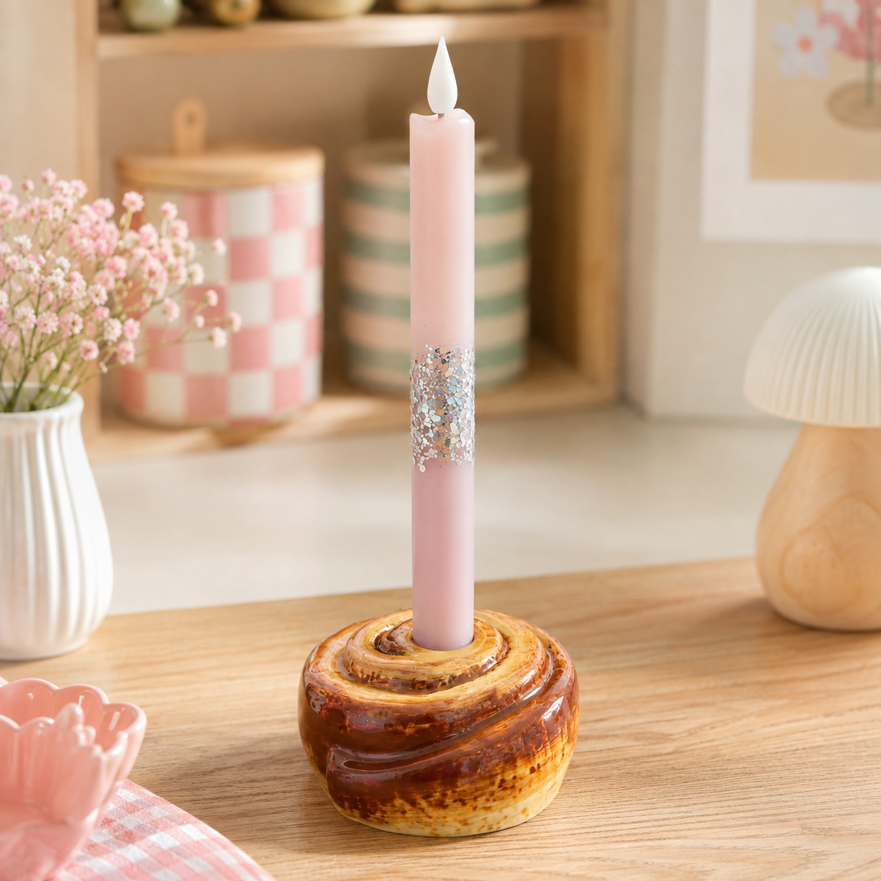 Zimtschnecken-Kerzenhalter 🍥🕯️