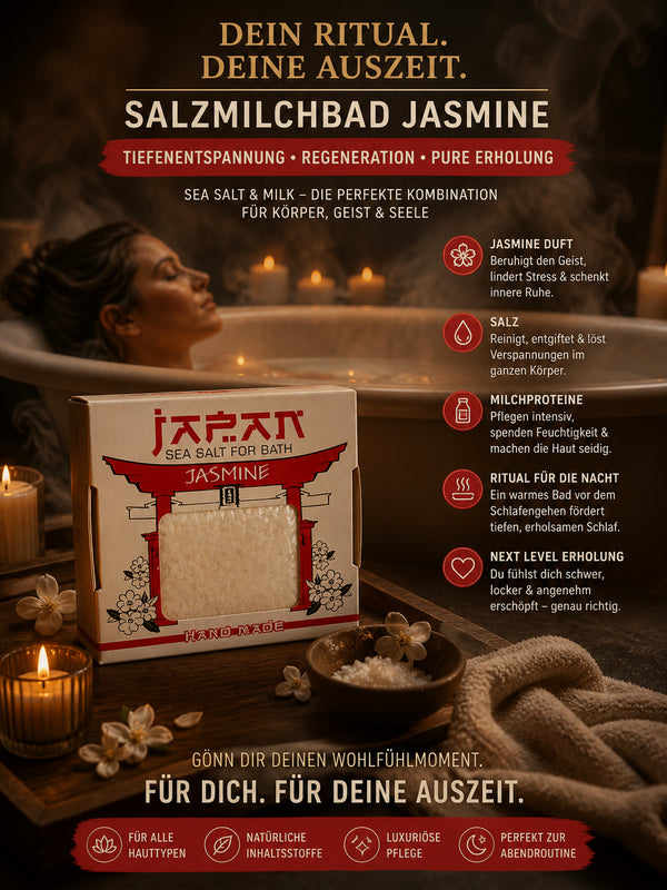 🌙 Salzmilchbad Jasmin – Dein Abendritual Sakura