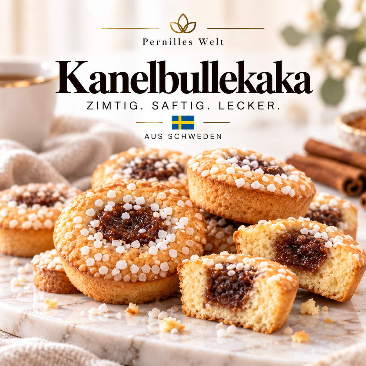 🇸🇪 Kanelbullekaka, 2 Stück
