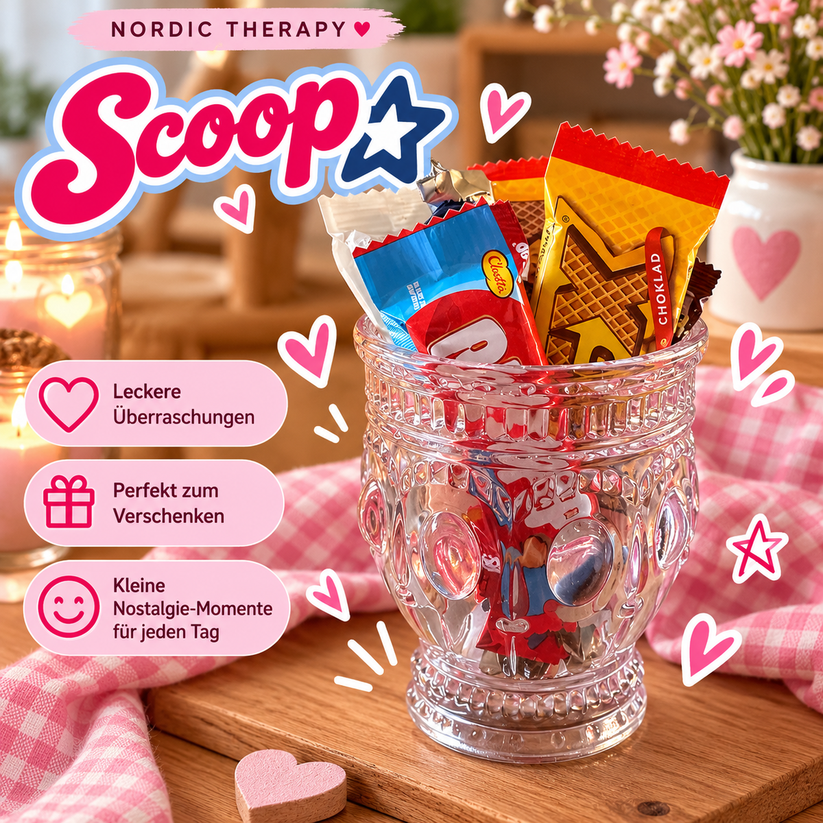 🍬 Sweet Nostalgia Glas – nostalgisch und hochwertig inkl Scoop