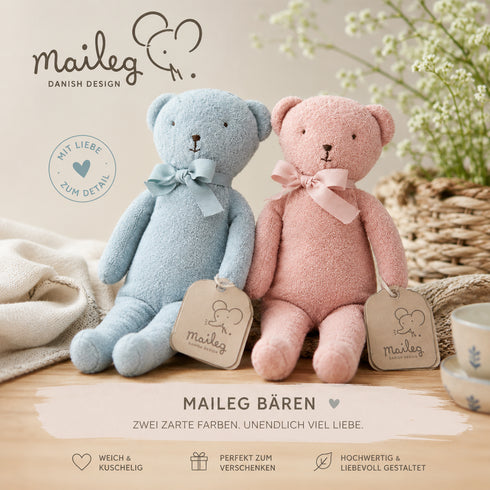 🧸 Maileg Bär – Dänisches Kuscheltier mit Schleife
Ein kleiner Freund fürs Leben. 💙🩷