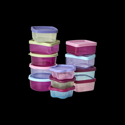 🇩🇰 Rice Kleine Lebensmittelboxen - Mehrfarbig - 12er Pack