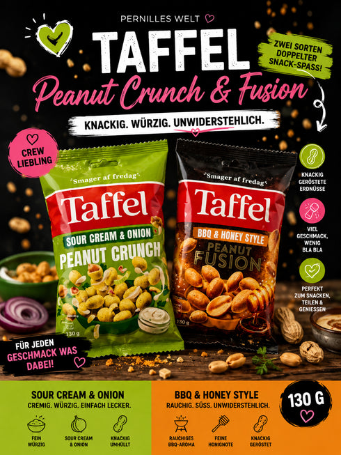 🥜🇩🇰 Taffel Peanut Crunch Sour Cream & Onion 🇩🇰🥜