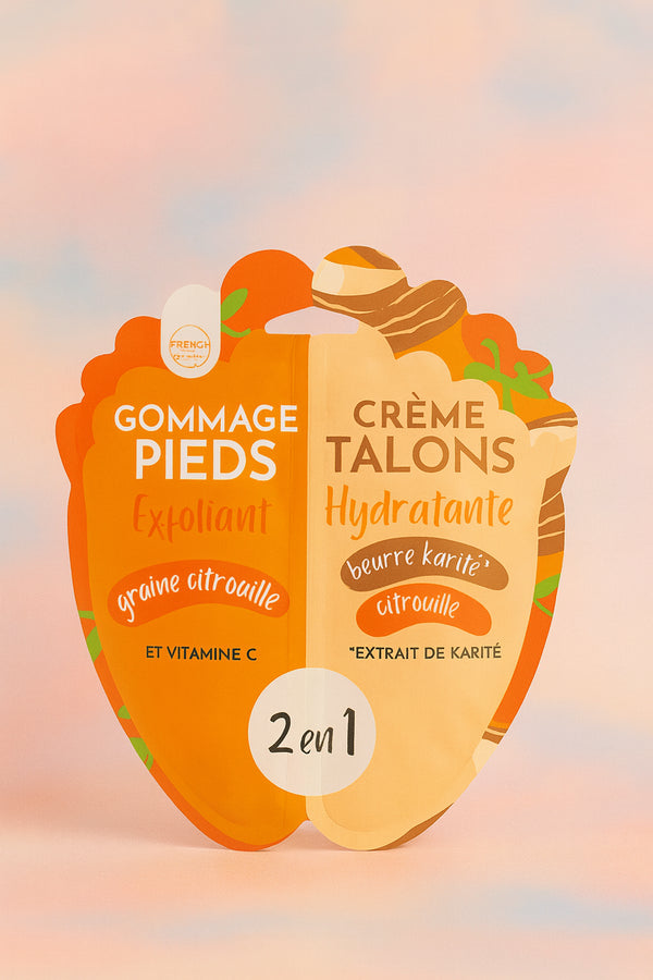 🎃 2in1 Fußpflege-Duo: Peeling & Creme mit Kürbiskern