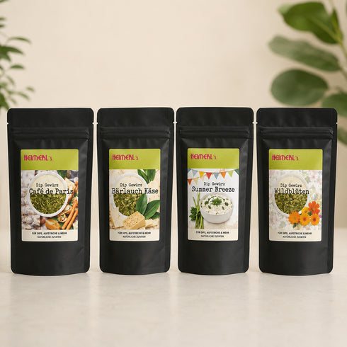 Hygge & Brotzeit – 4er Dip Bundle für Chips Snacks & Co Dip Gewürze 4 x 70 g