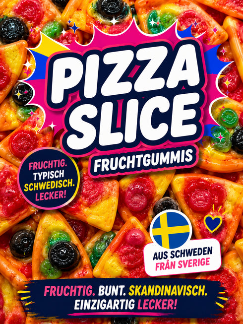 🍕 Pizza Slice Fruchtgummi 100 g | Fruchtgummi in Pizzaform