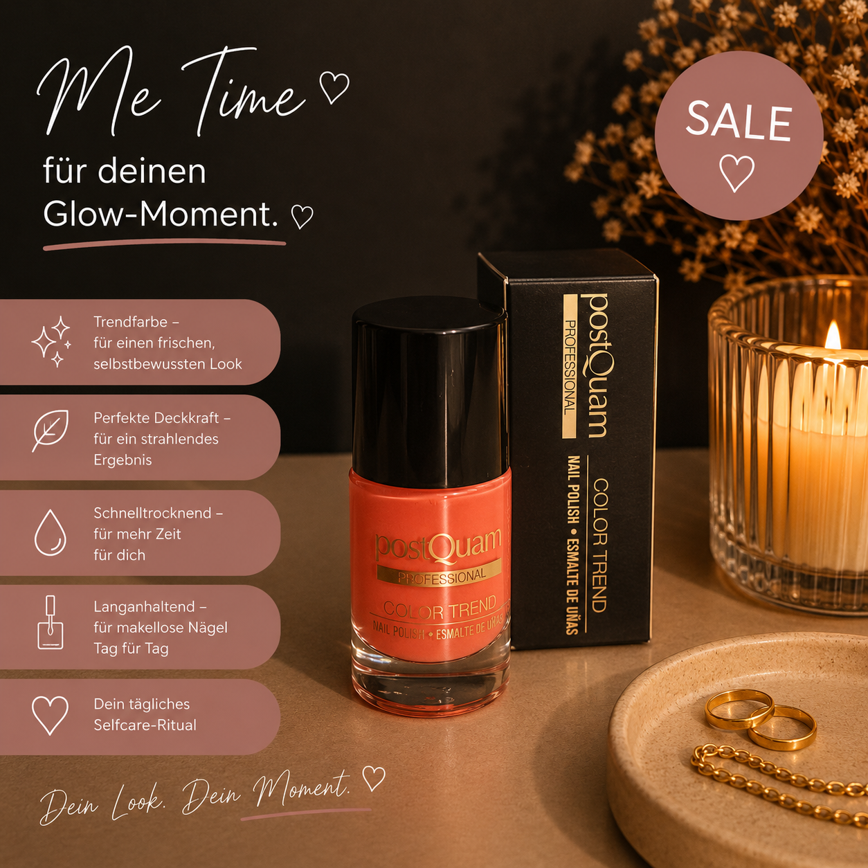 đ
PostQuam Professional Color Trend Nail Polish â Koralle/Orange