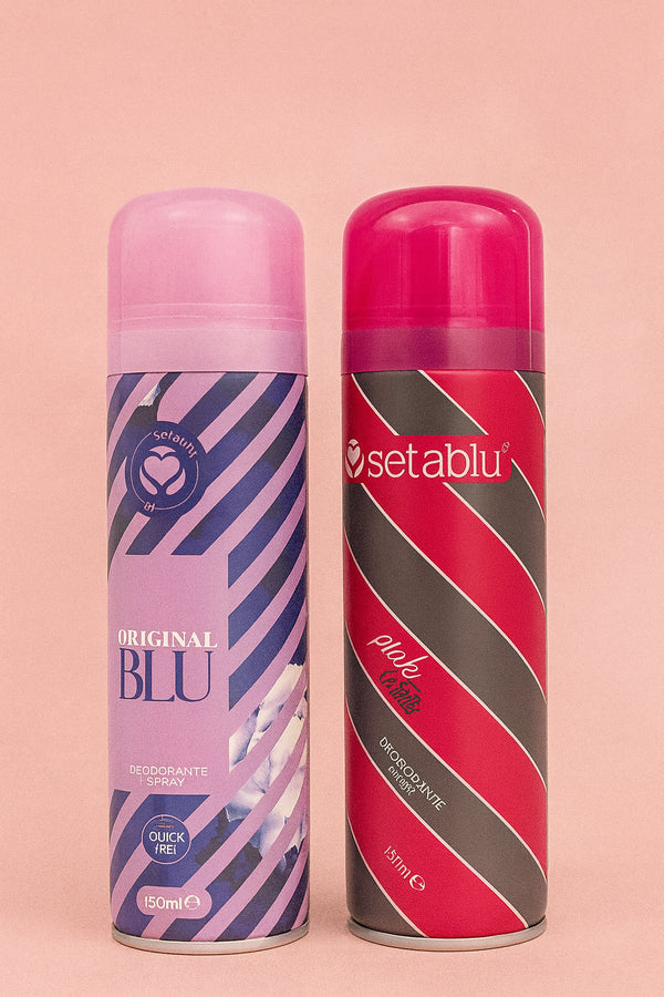 SETABLU Damen-Deo-Duo – Original Blu & Pink Tattoo