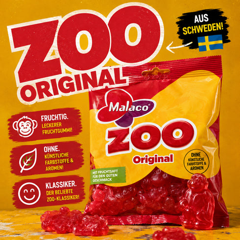 Cloetta Fruchtgummi mit Fruchtgeschmack 95 g Zoo