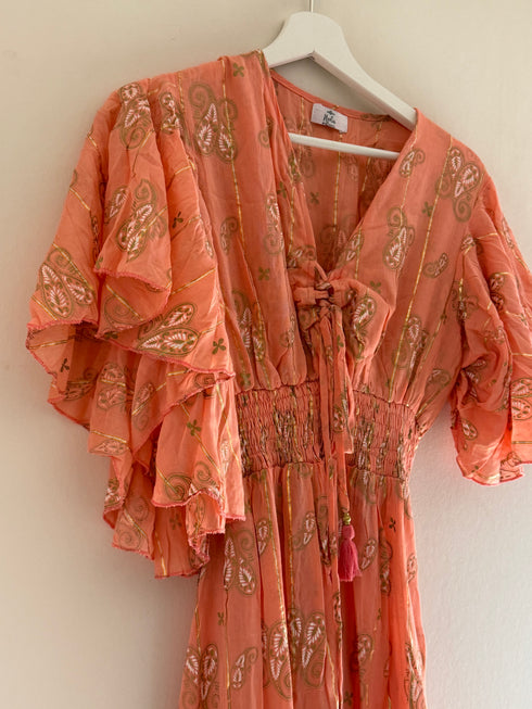 Pernilles Lieblings Kleid mit Seide Peach S-XL