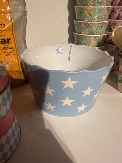 🇩🇰 Krasilnikoff happy schale hell blau mit Sterne