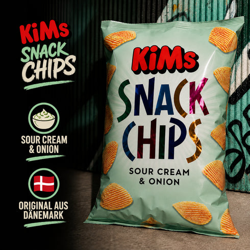 KiMs Snack Chips Sour Cream & Onion 🇩🇰🥔