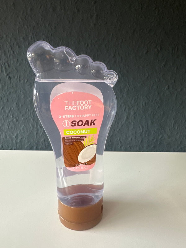 The Foot Factory – Step 1: Soak Coconut (180 ml)