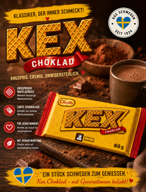Cloetta Kex Choklad 60 g