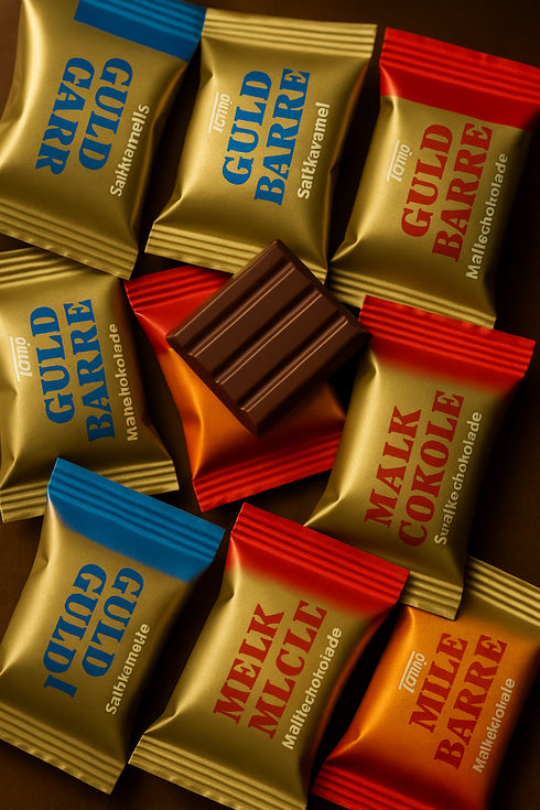 ✨ TOMS GULD BARRE MINI – Dänemarks goldene Schokoladen-Legende ✨
