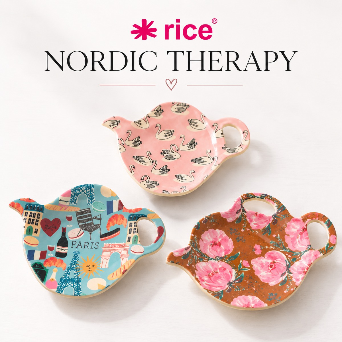 RICE Teebeutelablage – verschiedene Designs