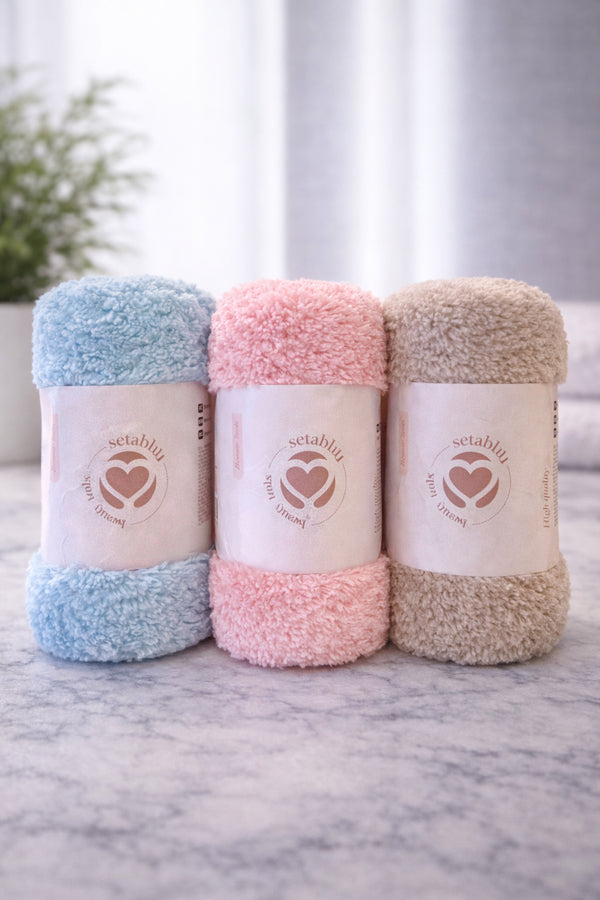 🧖♀️ Uni Setablu Microfaser-Waschlappen – Dream Soft Edition