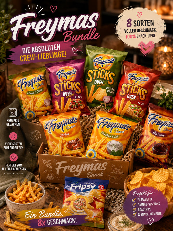🌟 Freymas & Fripsy Chips Bundle – Die absoluten Kaliber-Crew-Lieblinge