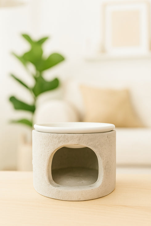 🕯️ Duft trifft Design – Scandi-Keramik- Ölbrenner im Naturlook