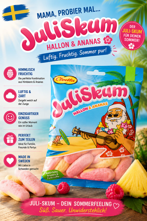 Cloetta JuliSkum Hallon & Ananas 🇸🇪