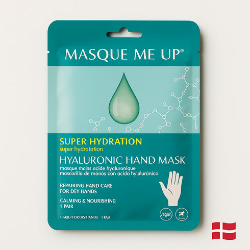 💧 Masque Me Up – Hyaluronic Hand Mask
Super Hydration für anspruchsvolle Hände.