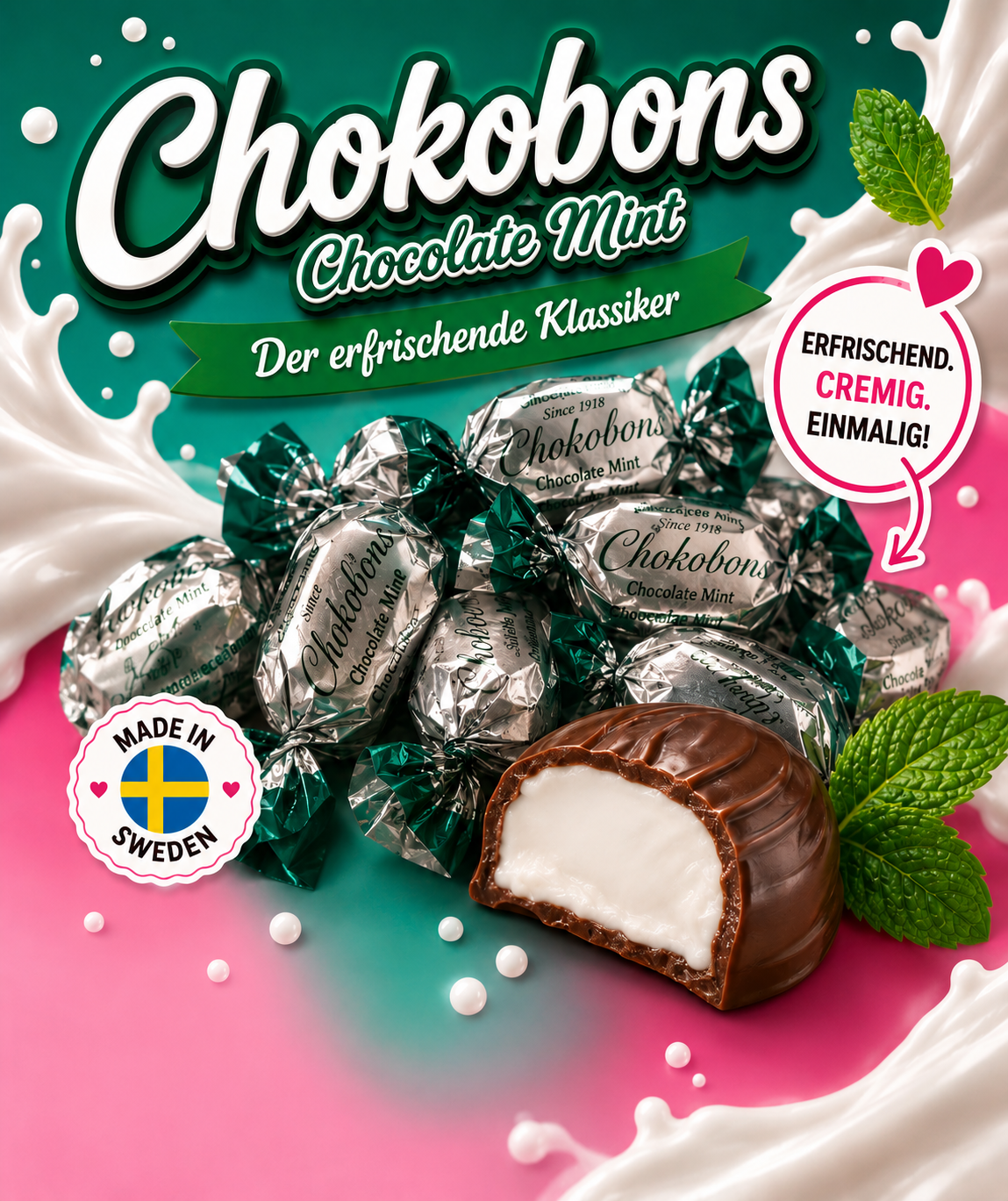 🌿 Chokobons Chocolate Mint
Schokolade und Minze sind einfach ein Traumpaar. 🌿🍫