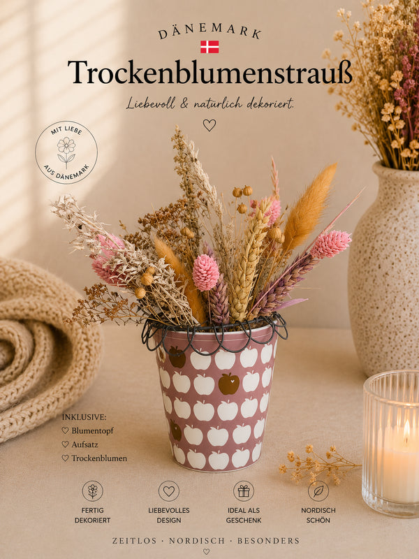 🇩🇰 Krasilnikoff Deko-Becher mit Trockenblumen Nr 5