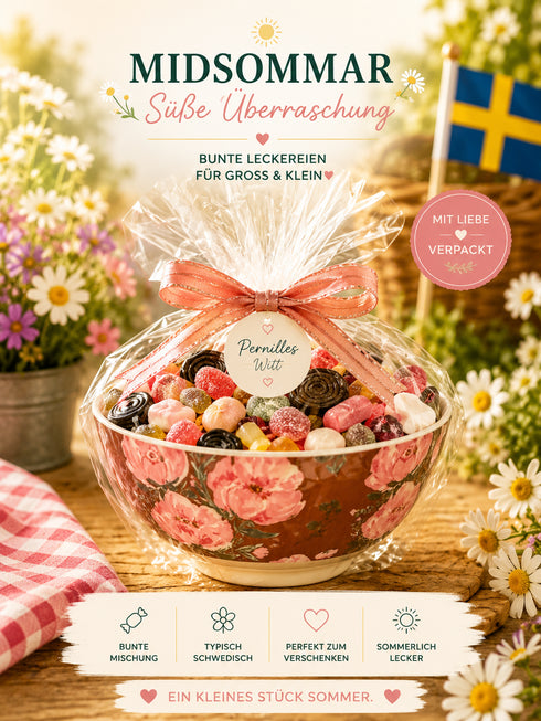 🌸 RICE Große Bowl mit Candyfüllung | Original aus Dänemark 🇩🇰 Rosen Bowl gross