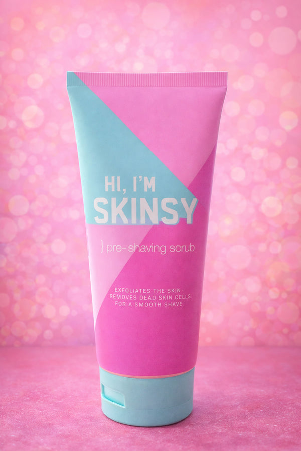 HI, I’M SKINSY – pre-shaving scrub
150 ml | vegan | exfolierend & pflegend