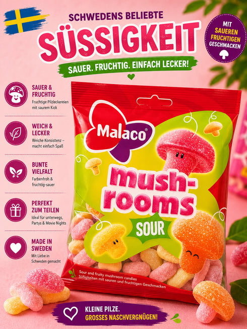 Malaco Mushrooms Sour 🇸🇪