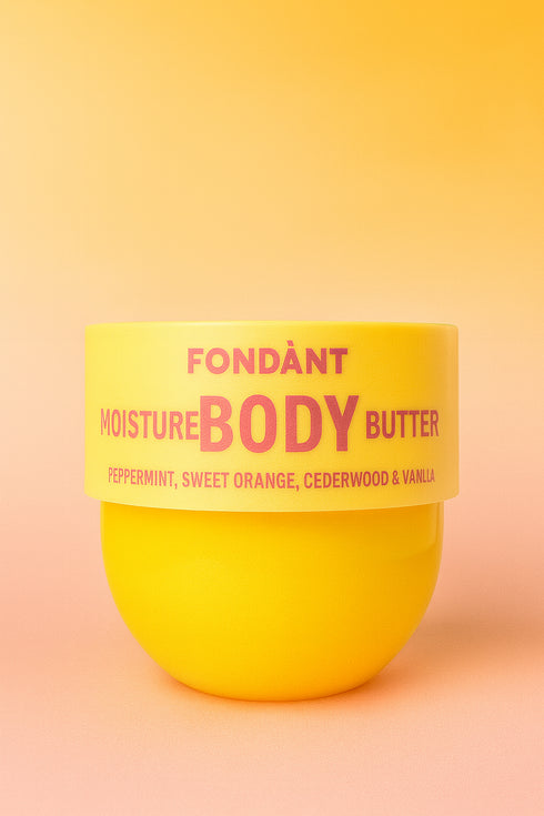 ☀️ FONDÀNT MOISTURE BODY BUTTER
Peppermint, Sweet Orange, Cedarwood & Vanilla – 250 g
Watermelon, Mango, Cucumber & Green Tea – 250 g