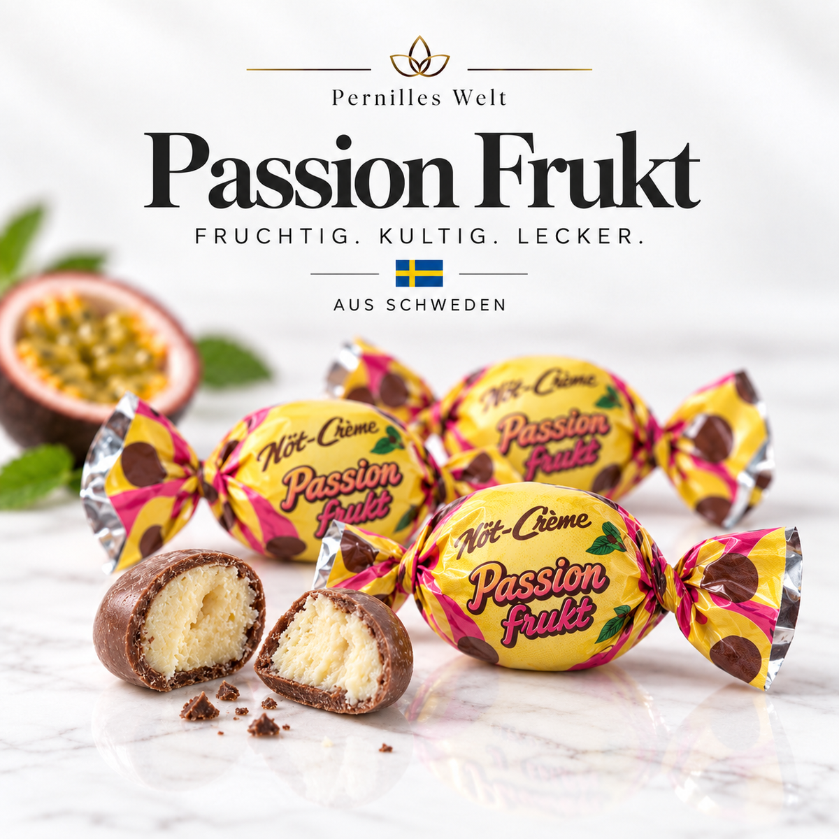 Nöt-Crème Passionsfrukt – 100 g 🇸🇪