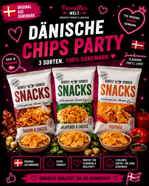 🇩🇰 Dänische Chips Party – 3er Bundle