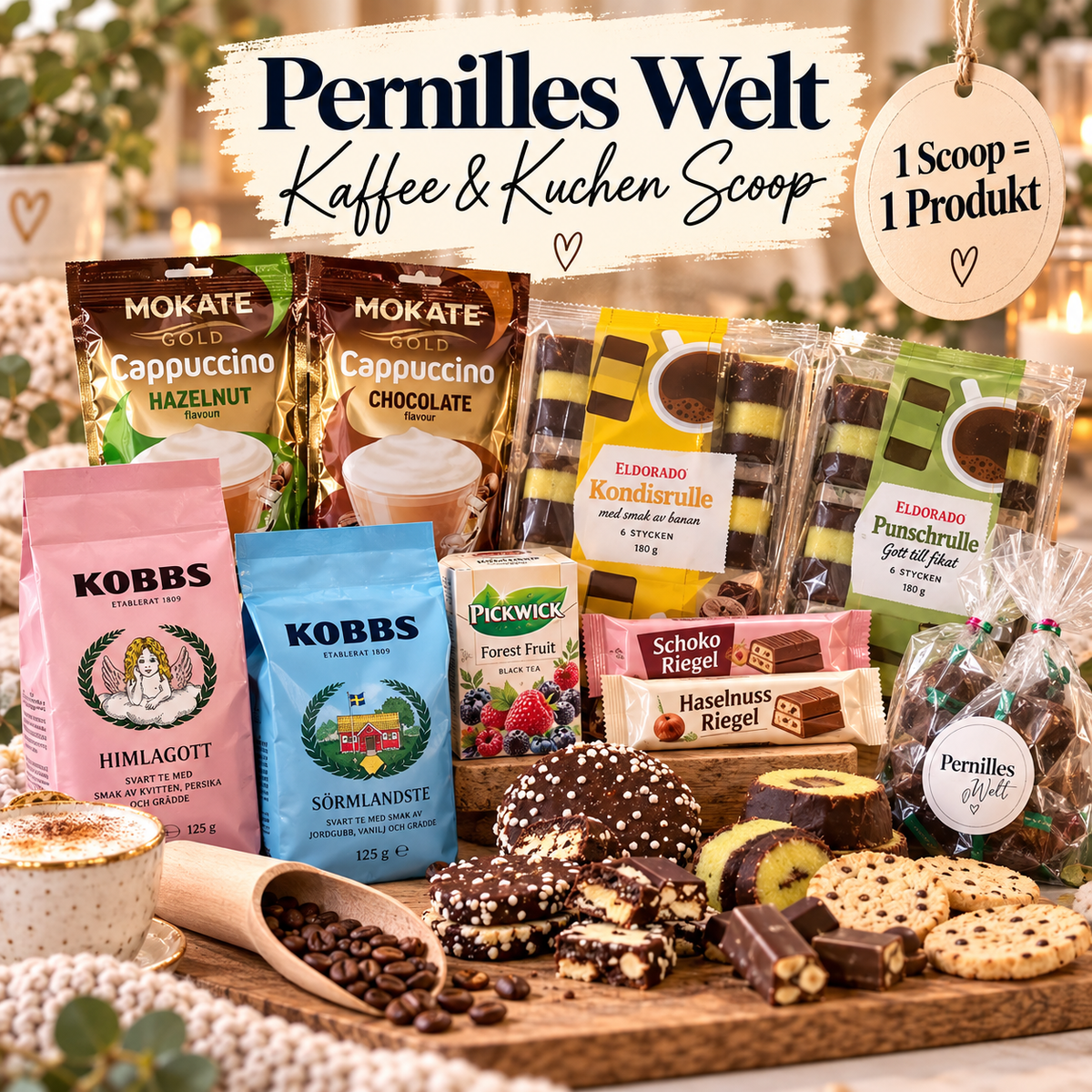 🇸🇪🇩🇰 Pernilles Welt Kaffe Kuchen Tee Scoop
