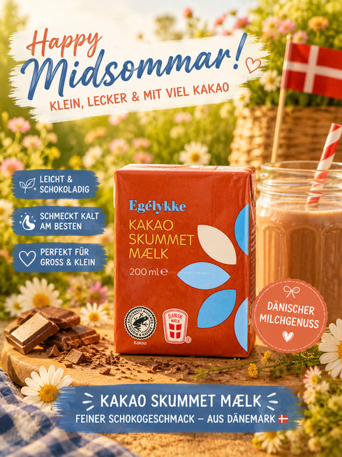 Egelykke Kakao Skummetmælk 200 ml 🇩🇰🍫