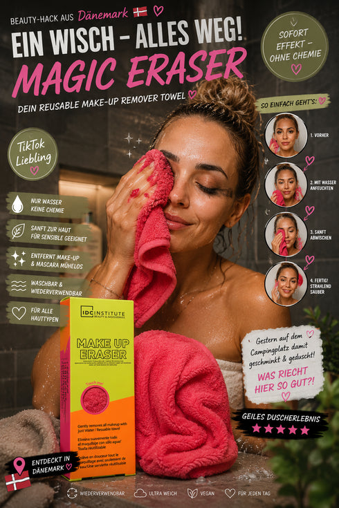 Magic Eraser Make-up Entferner Tuch (Pink)