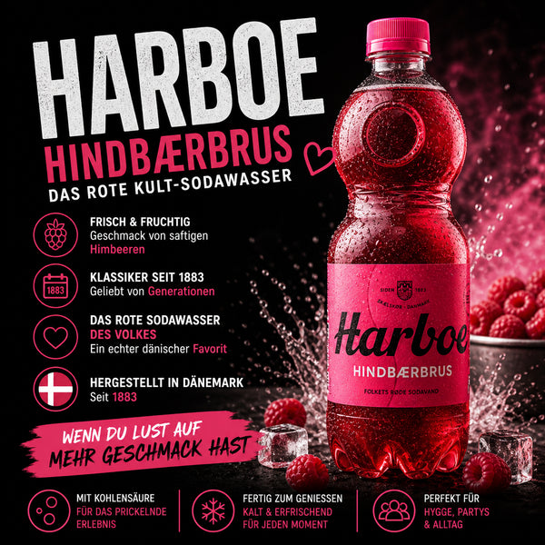 Harboe Hindbærbrus – Dänische Himbeer Limo