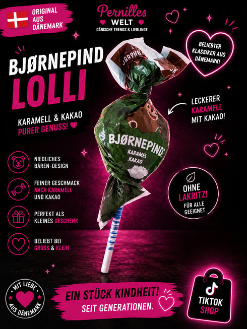 🔥
🐻 Schoko-Bären Lolli aus Dänemark 🇩🇰