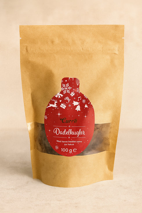 Curré Dadelkugler mit Haselnusscreme & Kakao – 100 g