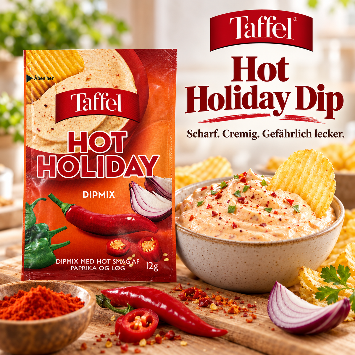 🌶️ Taffel Hot Holiday Dipmix | 12 g