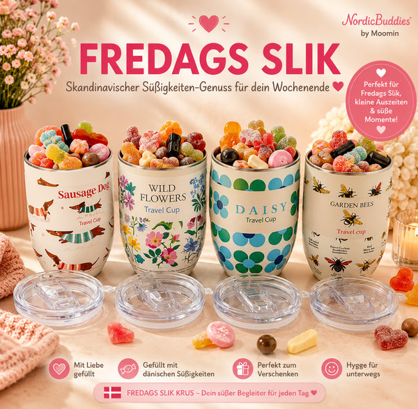 🇩🇰 Fredags Slik Krus – Gefüllt mit dänischen Süßigkeiten 🍬