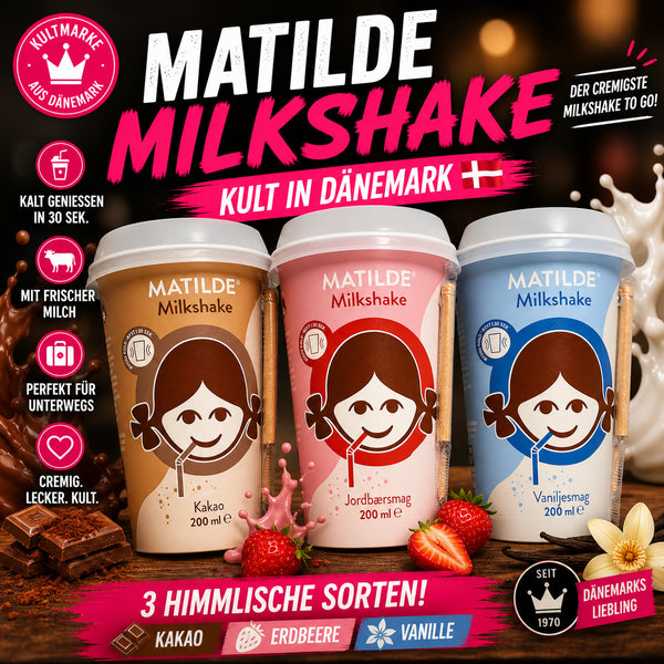 MATILDE Milkshake – Kult aus Dänemark 🇩🇰