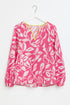 Zwillingsherz Bluse Blume Pink S/M